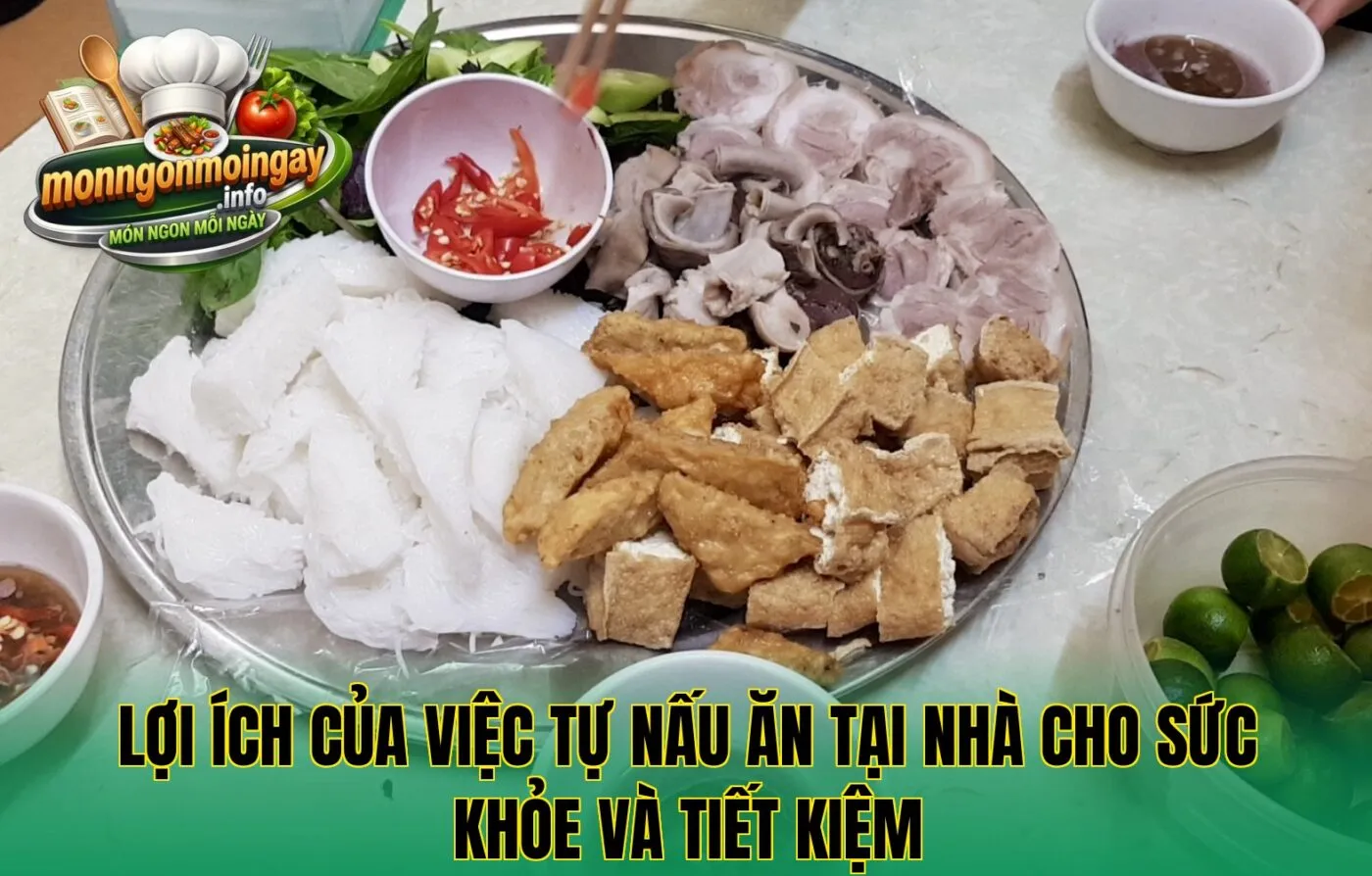 Lợi ích của việc tự nấu ăn tại nhà cho sức khỏe và tiết kiệm