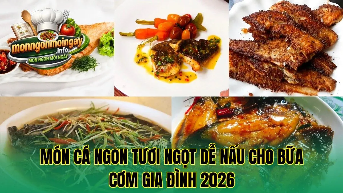 Món cá ngon tươi ngọt dễ nấu cho bữa cơm gia đình 2026