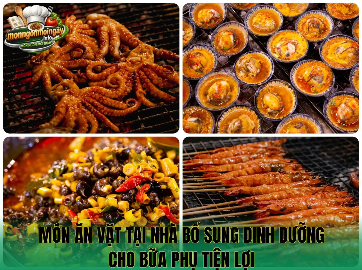 Món ăn vặt tại nhà bổ sung dinh dưỡng cho bữa phụ tiện lợi