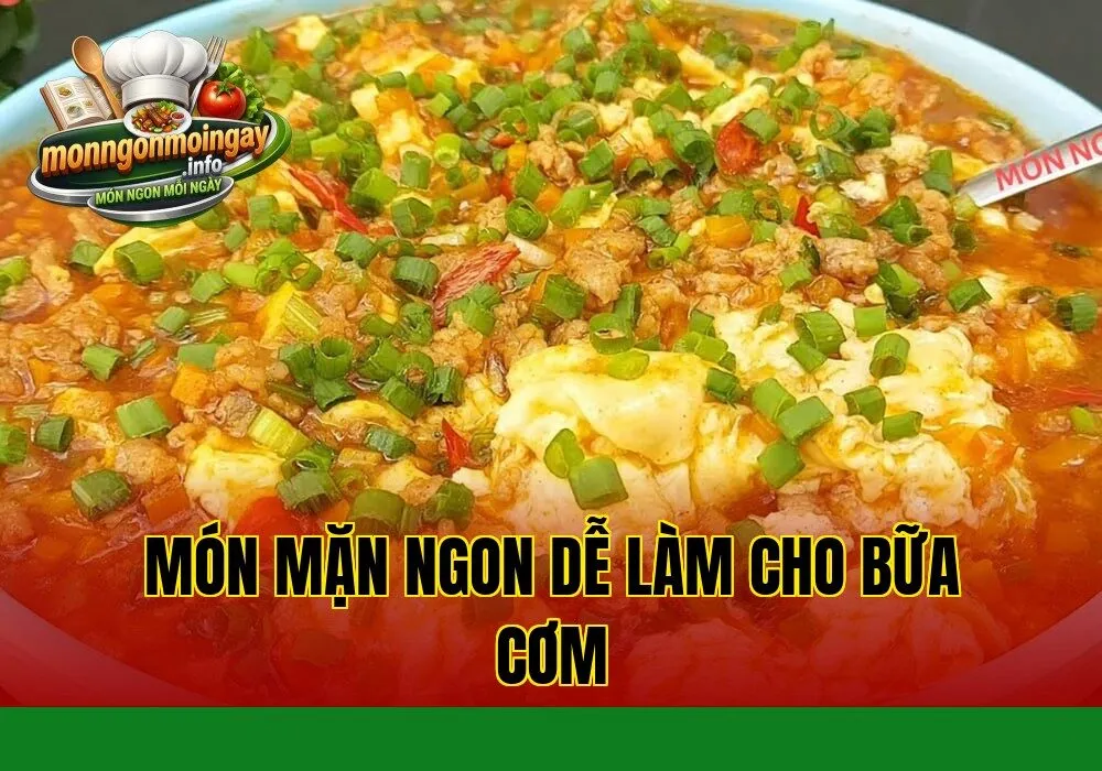 Món mặn ngon dễ làm cho bữa cơm
