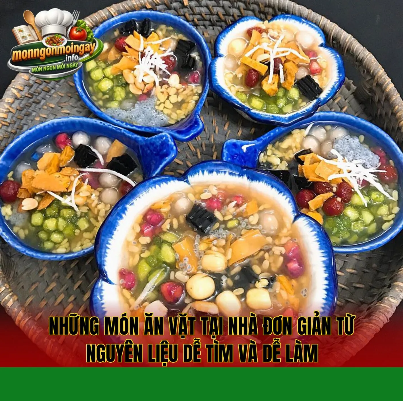 Những món ăn vặt tại nhà đơn giản từ nguyên liệu dễ tìm và dễ làm