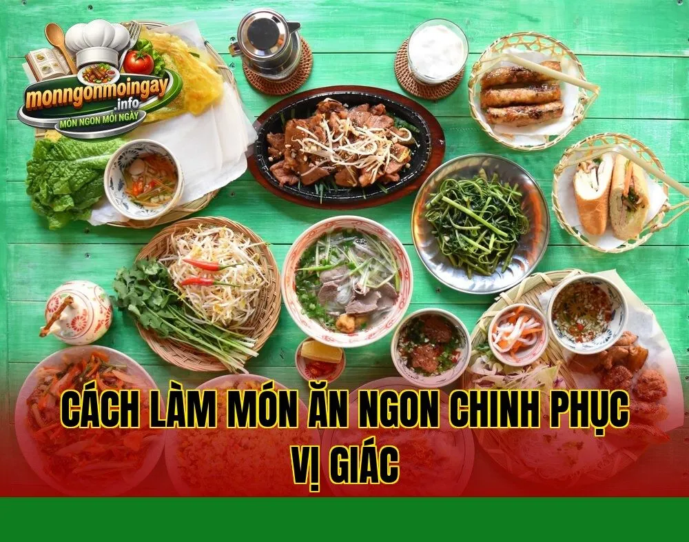 Cách làm món ăn ngon chinh phục vị giác