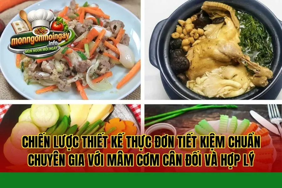 Chiến lược thiết kế thực đơn tiết kiệm chuẩn chuyên gia với mâm cơm cân đối và hợp lý