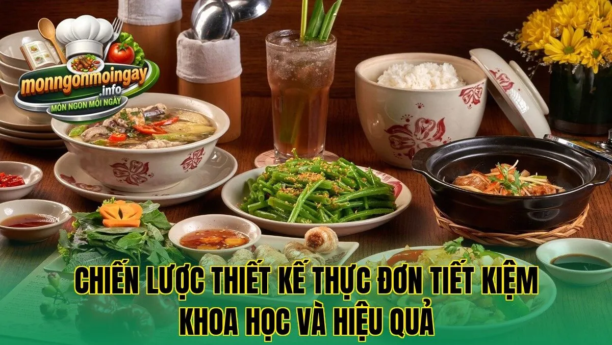 Chiến lược thiết kế thực đơn tiết kiệm khoa học và hiệu quả