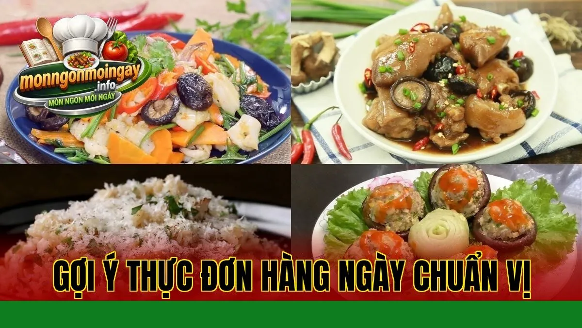 Gợi ý thực đơn hàng ngày chuẩn vị